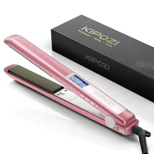 KIPOZI Hair Straightener 1 Inch Titanium Plates Professional Flat Iron