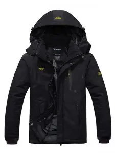 Wantdo Men's Mountain Waterproof Ski Jacket Warm Winter Coat Snowboarding Jacket Raincoats