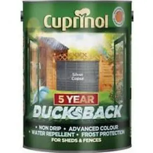 Cuprinol 5 Year Ducksback Wood Protection Silver 5L