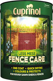 Cuprinol Less Mess Fence Care Wood Paint Brown 5L