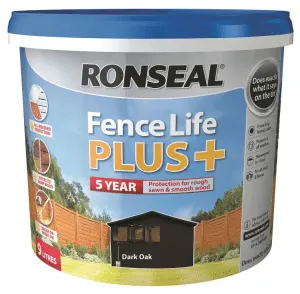 Ronseal Fence Life Plus Wood Paint Brown 5L