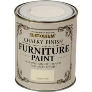 Rust-Oleum Furniture Wood Paint White 0.75L