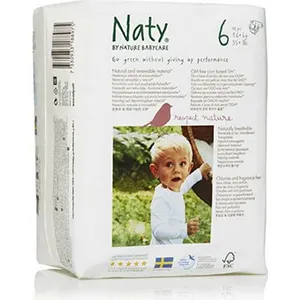 Naty Eco Junior Size 6 Nappies for Toddlers and Older Babies